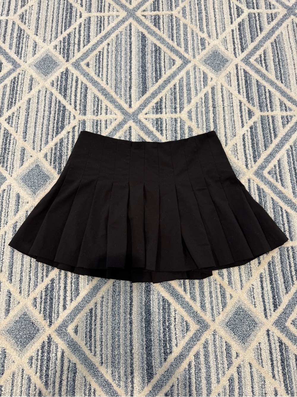 Zara Black Pleated Mini Skirt